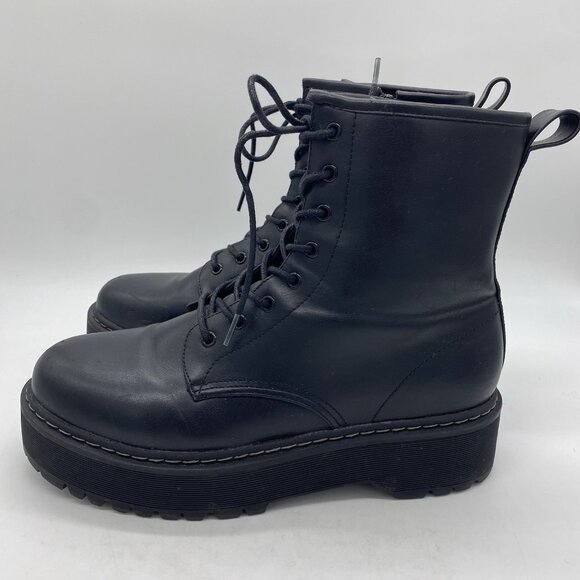 Steve Madden Basille Lace Up Platform Lug Sole Boot Women 11 Combat 90s Grunge - Picture 5 of 16